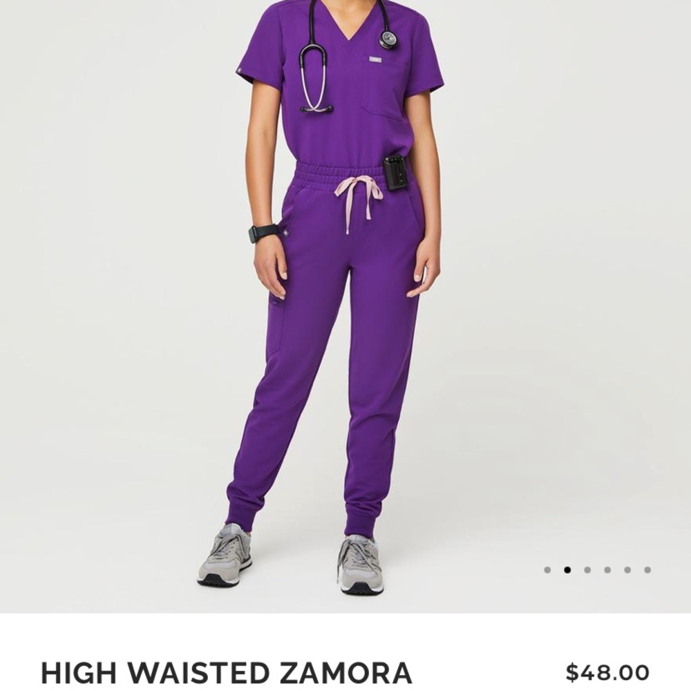 Navy high waisted Figs jogger scrubs